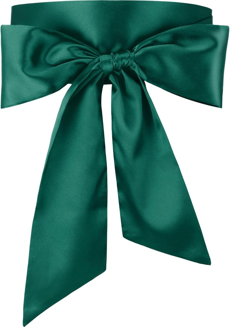 Glitopper Women Satin Waist Belts Dress Sash Waist Belt for Special Occasion Bridal Wedding Prom Formal 3.5'' Wide - Image 1